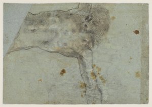 Studie av en korsfäst Kristus, verso, 1500-talet av Jacopo Bassano