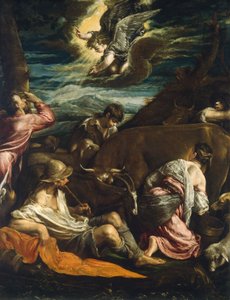 Bebådelsen till herdarna, troligen 15551560. av Jacopo Bassano il vecchio