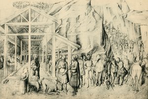 Tillbedjan av Magi, c1430-1460, 1943.