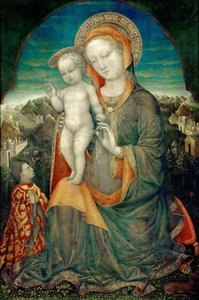 Ödmjukhetens Madonna älskad av Lionello d