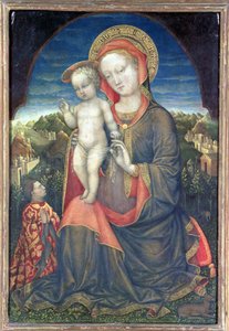 Ödmjukhetens Madonna älskad av Leonello d