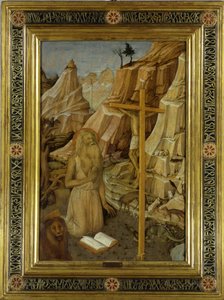 Den ångerfulle Saint Hieronymus i öknen, 1450. av Jacopo Bellini