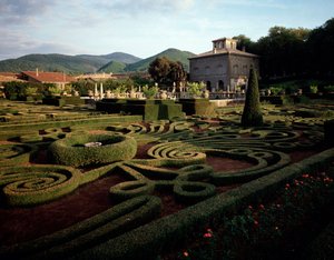 Utsikt över villa Lante av Jacopo Vignola