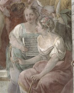 Music Room freskdetalj av 60259