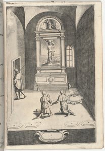 S:t Sebastians kapell [skylt N] av Jacopo Ligozzi