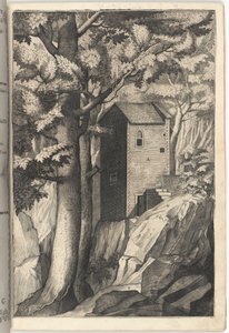 Exteriör vy av kardinalens kapell [skylt G] av Jacopo Ligozzi