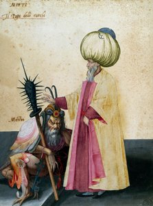 Mufti och monster, teckning av Jacopo Ligozzi (1547-1627)