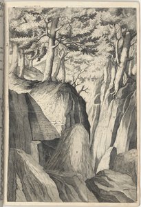 The Prominent Rock (Sasso spicco) [platta I] av Jacopo Ligozzi