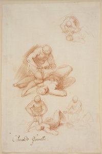 Fyra studier för den helige Licerius martyrskap av Jacopo Palma