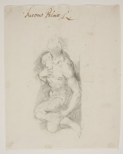 St Sebastian på knä av Jacopo Palma