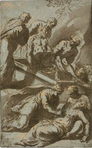 Kristi gravläggning av Jacopo Palma il Giovane