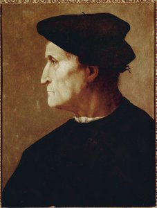 Profilporträtt av Francesco da Castiglione av Jacopo Pontormo