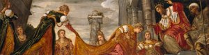 Ester före Ahasveros, 1552-55 av Jacopo Robusti Tintoretto