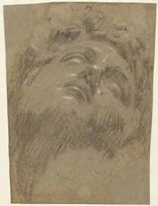 Giuliano dei Medici efter Michelangelo, ca 1550 (krita på papper) av Jacopo Robusti Tintoretto