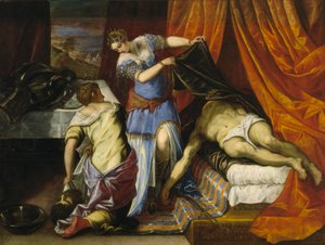 Judith och Holofernes, ca 1577 (olja på duk) av Jacopo Robusti Tintoretto