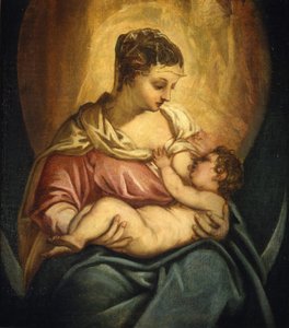 Ammande Madonna. av Jacopo Robusti Tintoretto