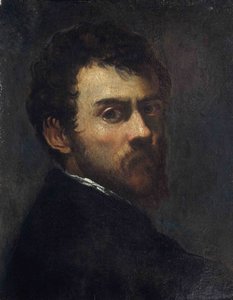 Självporträtt som ung av Jacopo Robusti Tintoretto
