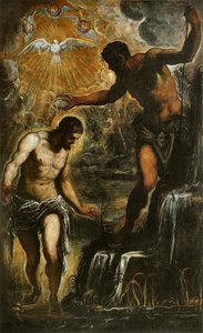 Kristi dop, ca 1589 av Jacopo Robusti Tintoretto