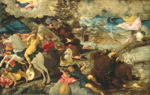 The Conversion of Saint Paul, c.1545 av Jacopo Robusti Tintoretto