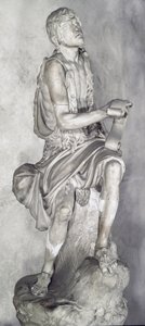 St John the Baptist (Marmorskulptur