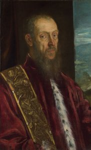 Porträtt av Vincenzo Morosini (1511-1588). av Jacopo Tintoretto