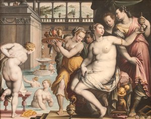 Batseba vid hennes bad, 1573-1574.