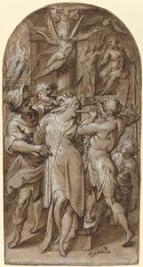 Sankt Apollonias martyrskap av Jacopo Zucchi