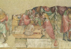 Joseph såld av sina bröder (fresk) av Jacopo da Bologna