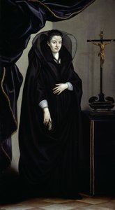 Porträtt av en sorgklädd adelsdam av Jacopo da Empoli