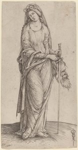 Judith som håller huvudet av Holofernes, ca. 15011503. av Jacopo de Barbari
