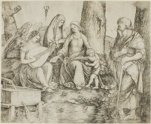 Den heliga familjen av Jacopo de