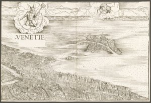 Utsikt över Venedig [övre mittkvarter], 1500. av Jacopo de Barbari