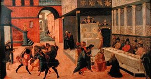 Drottning Vashtis död, efter 1490 (tempera på panelen)