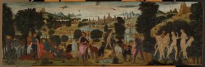 Diana och Actaeon av Jacopo del Sellaio