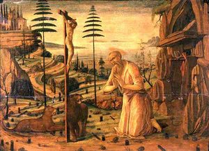S:t Hieronymus vid bön av Jacopo del Sellaio