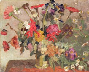 En bukett blommor