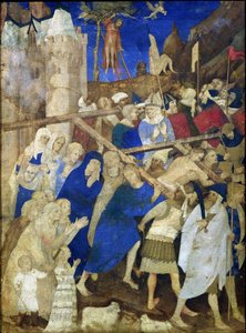 Kristus bär korset, från Grandes Heures de Duc de Berry, 1409