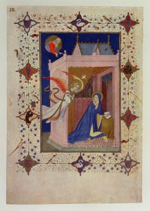 MS 11060-11061 Hours of Notre Dame: Matins, The Annunciation, från 