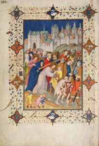 MS 11060-11061 Hours of the Cross: Sexte, Kristus som bär korset, från 
