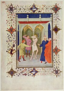 MS 11060-11061 Hours of the Cross: Tierce, The Flagellation of Christ, från 