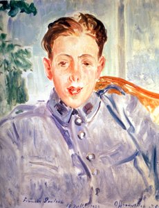 Francis Poulenc som soldat av Jacques Emile Blanche