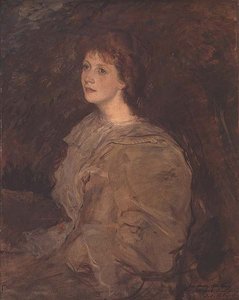Porträtt av Mabel Beardsley av Jacques Emile Blanche
