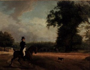 George Living till häst av Jacques Laurent Agasse