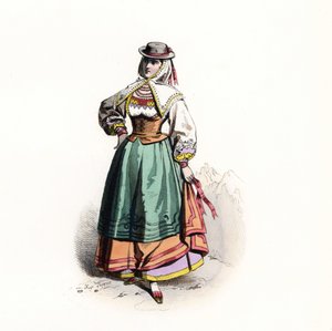 Kvinna från Salamanca, Spanien