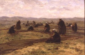 Lagningsnät (olja på panel) av Jacques Abraham Zon