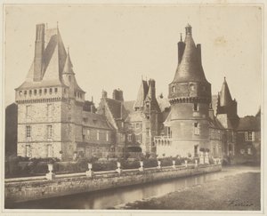 Utsikt över slottet Maintenon av Jacques Alexandre Ferrier