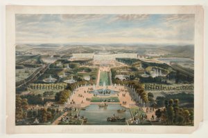 Allmän aspekt av Versailles av Jacques Alphonse Testard