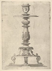Design för en ljusstake, 1548-49. av Jacques Androuet Du Cerceau
