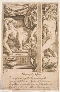 Merkurius besöker Herse av Jacques Androuet Ducerceau d.Æ.