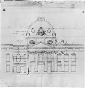Design för Ecole Militaire i Paris, 1769